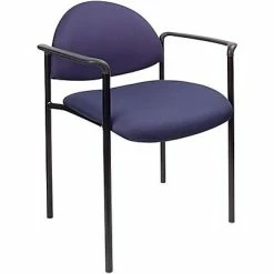 Brand new 😉 Boss® B9501 Series Fabric Stacking Chairs With Arms; Blue 🎉