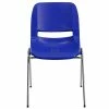 Buy ⭐ Stacking Chairs Flash Furniture Hercules Molded Plastic Shell Stackable Chair With Chrome Frame, Navy, 16/Pack ⭐ -Advantage Shop m001304054 s7