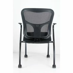 Best deal ⭐ Nesting Chairs Raynor Eurotech Fabric Seat Flip Nesting Chair, With Arm, Black, 2/Carton 🔔 -Advantage Shop s0643621 s7