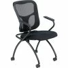 Best deal ⭐ Nesting Chairs Raynor Eurotech Fabric Seat Flip Nesting Chair, With Arm, Black, 2/Carton 🔔 -Advantage Shop s0643625 s7
