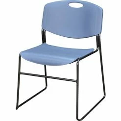 Best Sale 🔥 Stacking Chairs Regency Zeng Metal/Polypropylene Stack Chair, Blue (4400BE) 🛒 -Advantage Shop s0697128 s7