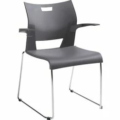Coupon 😍 Stacking Chairs Global Duet™ Polypropylene Plastic Stacking Chair, Platinum, 4/Ct (TD6620CHPLT) 😍