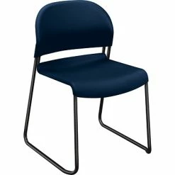 Cheapest 🛒 Stacking Chairs HON GuestStacker H4031 Molded Polymer Stacking Chair, Blue Regatta, 4/Carton (HON4031RET) 🔔
