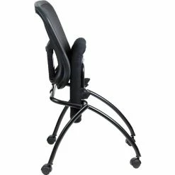 Best Pirce 👍 Nesting Chairs Raynor Eurotech Fabric Seat Flip Nesting Chair, Black, 2/Carton 🔥 -Advantage Shop s0819125 s7