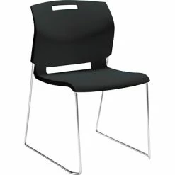 Best reviews of 😍 Stacking Chairs Global Popcorn™ Plastic Stack Chair Without Arms, Asphalt Black, 4/Ct (TD6711-BLK) 🔔