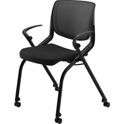 Brand new 🎉 Nesting Chairs HON Motivate Ilira Stretch/Fabric Nesting Stacking Chair, Fixed Arms, Onyx Shell, Black 🛒 11 Brand new 🎉 Nesting Chairs HON Motivate Ilira Stretch/Fabric Nesting Stacking Chair, Fixed Arms, Onyx Shell, Black 🛒 -Advantage Shop s0935704 s7