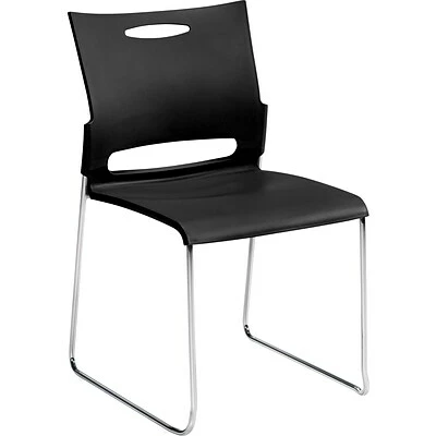 Best Sale ๐ Stacking Chairs Offices To Go Plastic Armless Stacking Chair, Black/Chrome, 4/Pk (TDOTG11310B) ๐ 3 Best Sale ๐ Stacking Chairs Offices To Go Plastic Armless Stacking Chair, Black/Chrome, 4/Pk (TDOTG11310B) ๐