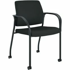 Deals 🌟 Stacking Chairs HON Ignition Fabric Accent Chair, Black (HONIS109CU10) 🔔