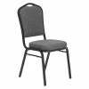 Promo 😀 National Public Seating Stacking Chairs NPS 9300 Series Deluxe Fabric Upholstered Stack Chair, Natural Graystone/Black Sandtex, 4 Pack (9362-BT/4) 🧨 -Advantage Shop sp105967461 s7