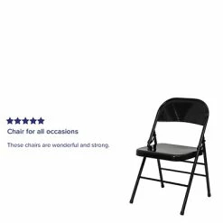 Promo 🛒 Folding Chairs Flash Furniture HERCULES Series Metal Folding Chair (BDF002BK) 🎉 -Advantage Shop sp112116224 s7