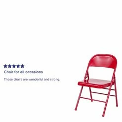 Best deal 😉 Folding Chairs Flash Furniture HERCULES Series Metal Folding Chair (BDF002RED) 🔥 -Advantage Shop sp112116294 s7