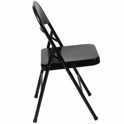 Promo 🛒 Folding Chairs Flash Furniture HERCULES Series Metal Folding Chair (BDF002BK) 🎉 -Advantage Shop sp112116328 s7