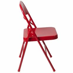 Best deal 😉 Folding Chairs Flash Furniture HERCULES Series Metal Folding Chair (BDF002RED) 🔥 -Advantage Shop sp112116335 s7
