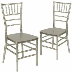 Promo 🔔 Folding & Stacking Chairs Flash Furniture HERCULES Series Resin Chiavari Chair, 2/Pk (2LECHAMP) ✨