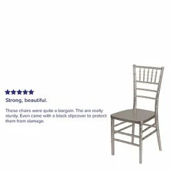 Flash Sale 🛒 Folding & Stacking Chairs Flash Furniture HERCULES Series Resin Chiavari Chair (LEPEWTER) ⌛ -Advantage Shop sp112116711 s7