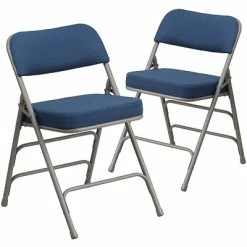 Cheap โจ Folding & Stacking Chairs Flash Furniture HERCULES Series Fabric Folding Chair, Navy, 2/Pack (2AWMC320AFNVY) ๐คฉ