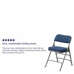 Cheap ✨ Folding & Stacking Chairs Flash Furniture HERCULES Series Fabric Folding Chair, Navy, 2/Pack (2AWMC320AFNVY) 🤩 -Advantage Shop sp112116871 s7