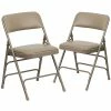 New 🛒 Folding & Stacking Chairs Flash Furniture HERCULES Series Vinyl Banquet/Reception Chair, Beige, 2/Pack (2HAMC309AVBGE) ⌛