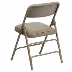 New 🛒 Folding & Stacking Chairs Flash Furniture HERCULES Series Vinyl Banquet/Reception Chair, Beige, 2/Pack (2HAMC309AVBGE) ⌛ -Advantage Shop sp116165018 s7
