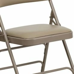New 🛒 Folding & Stacking Chairs Flash Furniture HERCULES Series Vinyl Banquet/Reception Chair, Beige, 2/Pack (2HAMC309AVBGE) ⌛ -Advantage Shop sp116165019 s7