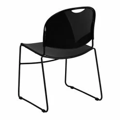 Cheapest ⌛ Stacking Chairs Flash Furniture HERCULES™ Plastic Ultra Compact Stack Chair, Black [RUT188BKCHR] 🔥 -Advantage Shop sp123068954 s7