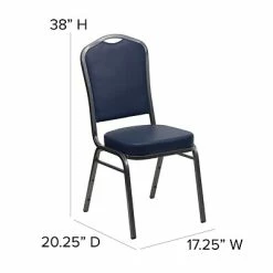 New ๐ Flash Furniture HERCULES 4/Pack Banquet Chairs W/Vinyl Seat Silver Vein Frame (4FDC01SVNY) ๐ 17 New ๐ Flash Furniture HERCULES 4/Pack Banquet Chairs W/Vinyl Seat Silver Vein Frame (4FDC01SVNY) ๐ -Advantage Shop sp123070381 s7