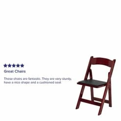 Coupon 👏 Folding & Stacking Chairs Flash Furniture HERCULES Series Wood Folding Chair, Mahogany/Black, 2/Pack (2XF2903MAHWOOD) 🔔 -Advantage Shop sp124436326 s7