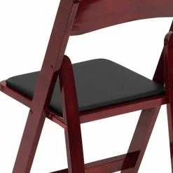 Coupon 👏 Folding & Stacking Chairs Flash Furniture HERCULES Series Wood Folding Chair, Mahogany/Black, 2/Pack (2XF2903MAHWOOD) 🔔 -Advantage Shop sp124436330 s7