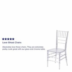 Top 10 👏 Stacking Chairs Flash Furniture Elegance Chiavari Plastic Stacking Chair, Clear/Crystal Ice (BH-ICE-CRYSTAL-GG) 💯 -Advantage Shop sp124436405 s7