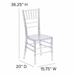 Top 10 👏 Stacking Chairs Flash Furniture Elegance Chiavari Plastic Stacking Chair, Clear/Crystal Ice (BH-ICE-CRYSTAL-GG) 💯 -Advantage Shop sp124436407 s7