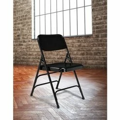 Top 10 🌟 National Public Seating NPS 300 Series Premium All-Steel Triple Brace Double Hinge Folding Chairs, Black, 4 Pack (310/4) 🤩 -Advantage Shop sp130557358 s7