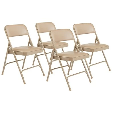 Promo ๐ National Public Seating NPS 1200 Series Vinyl Padded Premium Folding Chairs, French Beige/Beige, 4 Pack (1201/4) ๐ 3 Promo ๐ National Public Seating NPS 1200 Series Vinyl Padded Premium Folding Chairs, French Beige/Beige, 4 Pack (1201/4) ๐