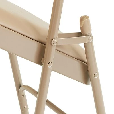 Promo ๐ National Public Seating NPS 1200 Series Vinyl Padded Premium Folding Chairs, French Beige/Beige, 4 Pack (1201/4) ๐ 4 Promo ๐ National Public Seating NPS 1200 Series Vinyl Padded Premium Folding Chairs, French Beige/Beige, 4 Pack (1201/4) ๐ - Image 2