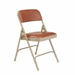 Top 10 ✔️ National Public Seating NPS 1200 Series Vinyl Padded Premium Folding Chairs, Honey Brown/Beige, 4 Pack (1203/4) 😀 -Advantage Shop sp130557426 s7