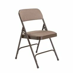Best Pirce 😀 National Public Seating NPS 2200 Series Fabric Padded Premium Folding Chairs, Russet Walnut, 4 Pack (2207/4) ⭐ -Advantage Shop sp130557483 s7