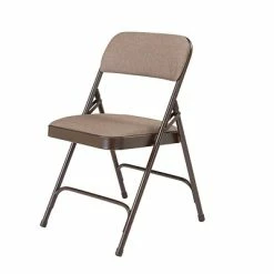 Best Pirce 😀 National Public Seating NPS 2200 Series Fabric Padded Premium Folding Chairs, Russet Walnut, 4 Pack (2207/4) ⭐ -Advantage Shop sp130557484 s7