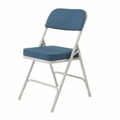 Best deal 😉 National Public Seating NPS 3200 Series Premium 2" Fabric Padded Folding Chairs, Regal Blue/Gray, 2 Pack (3215/2) ✨ -Advantage Shop sp130557546 s7