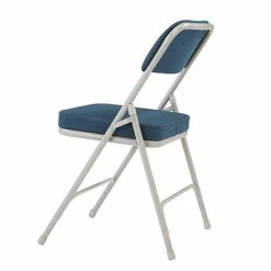 Best deal 😉 National Public Seating NPS 3200 Series Premium 2" Fabric Padded Folding Chairs, Regal Blue/Gray, 2 Pack (3215/2) ✨ -Advantage Shop sp130557549 s7