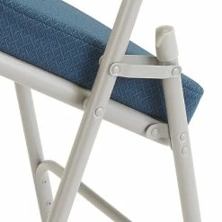 Best deal 😉 National Public Seating NPS 3200 Series Premium 2" Fabric Padded Folding Chairs, Regal Blue/Gray, 2 Pack (3215/2) ✨ -Advantage Shop sp130557551 s7
