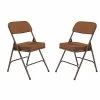 Brand new 😀 National Public Seating NPS 3200 Series Premium 2" Fabric Padded Folding Chairs, Antique Gold/Brown, 2 Pack (3219/2) ⌛ -Advantage Shop sp130557554 s7
