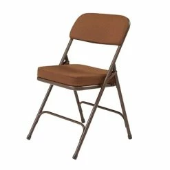 Brand new 😀 National Public Seating NPS 3200 Series Premium 2" Fabric Padded Folding Chairs, Antique Gold/Brown, 2 Pack (3219/2) ⌛ -Advantage Shop sp130557556 s7