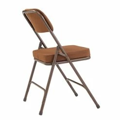 Brand new 😀 National Public Seating NPS 3200 Series Premium 2" Fabric Padded Folding Chairs, Antique Gold/Brown, 2 Pack (3219/2) ⌛ -Advantage Shop sp130557557 s7