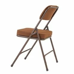 Brand new 😀 National Public Seating NPS 3200 Series Premium 2" Fabric Padded Folding Chairs, Antique Gold/Brown, 2 Pack (3219/2) ⌛ -Advantage Shop sp130557558 s7