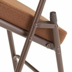 Brand new 😀 National Public Seating NPS 3200 Series Premium 2" Fabric Padded Folding Chairs, Antique Gold/Brown, 2 Pack (3219/2) ⌛ -Advantage Shop sp130557559 s7