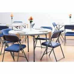 Cheap 🥰 National Public Seating NPS 800 Series Premium Light-Weight Plastic Folding Chairs, Blue/Gray, 4 Pack (805/4) 😉 -Advantage Shop sp130557714 s7