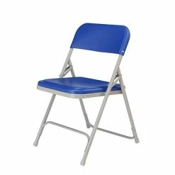 Cheap 🥰 National Public Seating NPS 800 Series Premium Light-Weight Plastic Folding Chairs, Blue/Gray, 4 Pack (805/4) 😉 -Advantage Shop sp130557849 s7