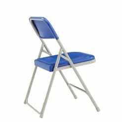 Cheap 🥰 National Public Seating NPS 800 Series Premium Light-Weight Plastic Folding Chairs, Blue/Gray, 4 Pack (805/4) 😉 -Advantage Shop sp130557850 s7