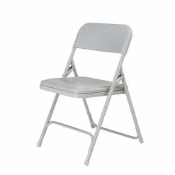 Discount 🥰 National Public Seating 800 Series Premium Lightweight Steel Frame Plastic Folding Chairs, Gray, 4 Pack (802/4) 🎁 -Advantage Shop sp130557885 s7