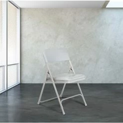 Discount 🥰 National Public Seating 800 Series Premium Lightweight Steel Frame Plastic Folding Chairs, Gray, 4 Pack (802/4) 🎁 -Advantage Shop sp130557887 s7
