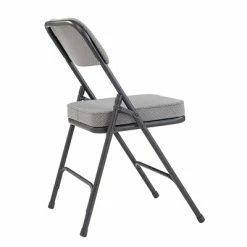 Discount ✨ National Public Seating Folding Chairs NPS 3200 Series Fabric Armless Premium Folding Chair, Charcoal Gray, 2 Pack (3212/2) 🔥 -Advantage Shop sp130557959 s7